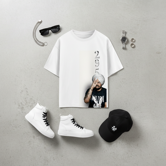 Moosewala T-Shirt Styled Flat Lay