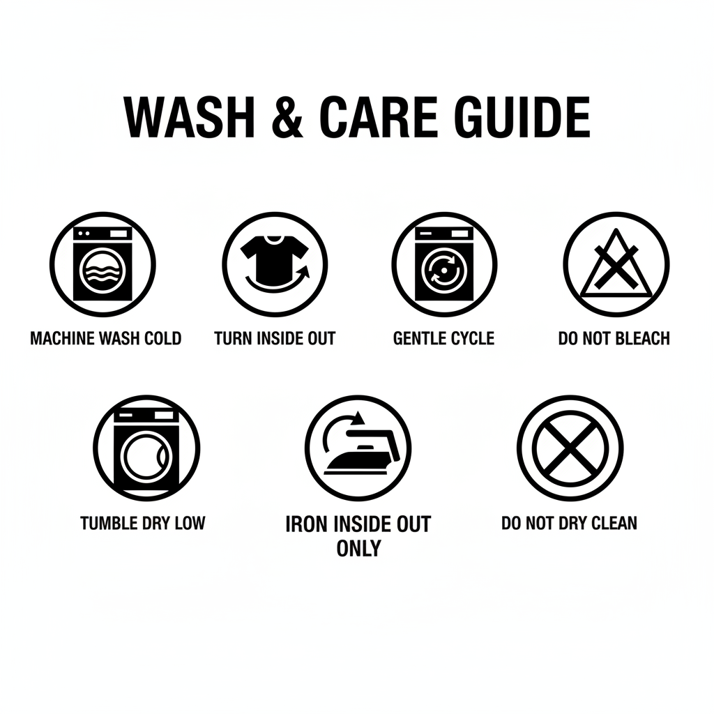 Washing Care Guide - Iron Inside Out