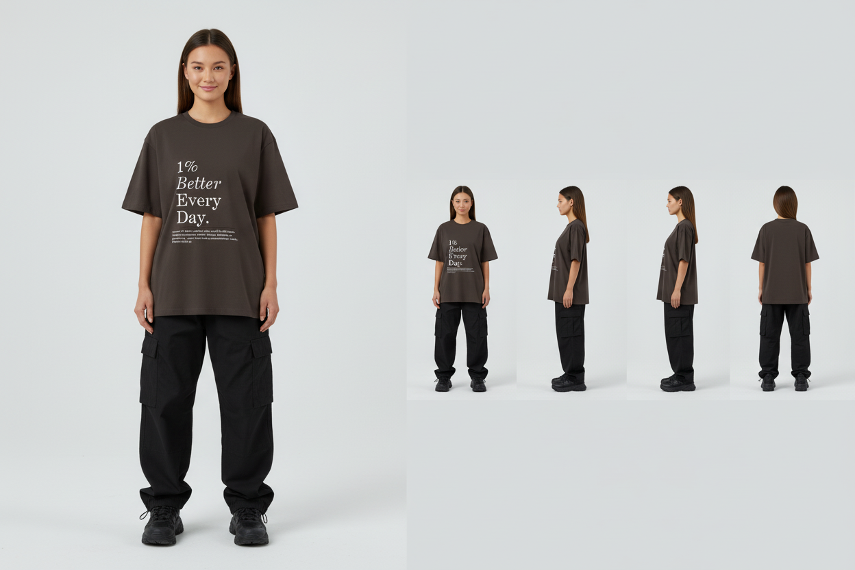 Women's Oversized 1% Better Tee