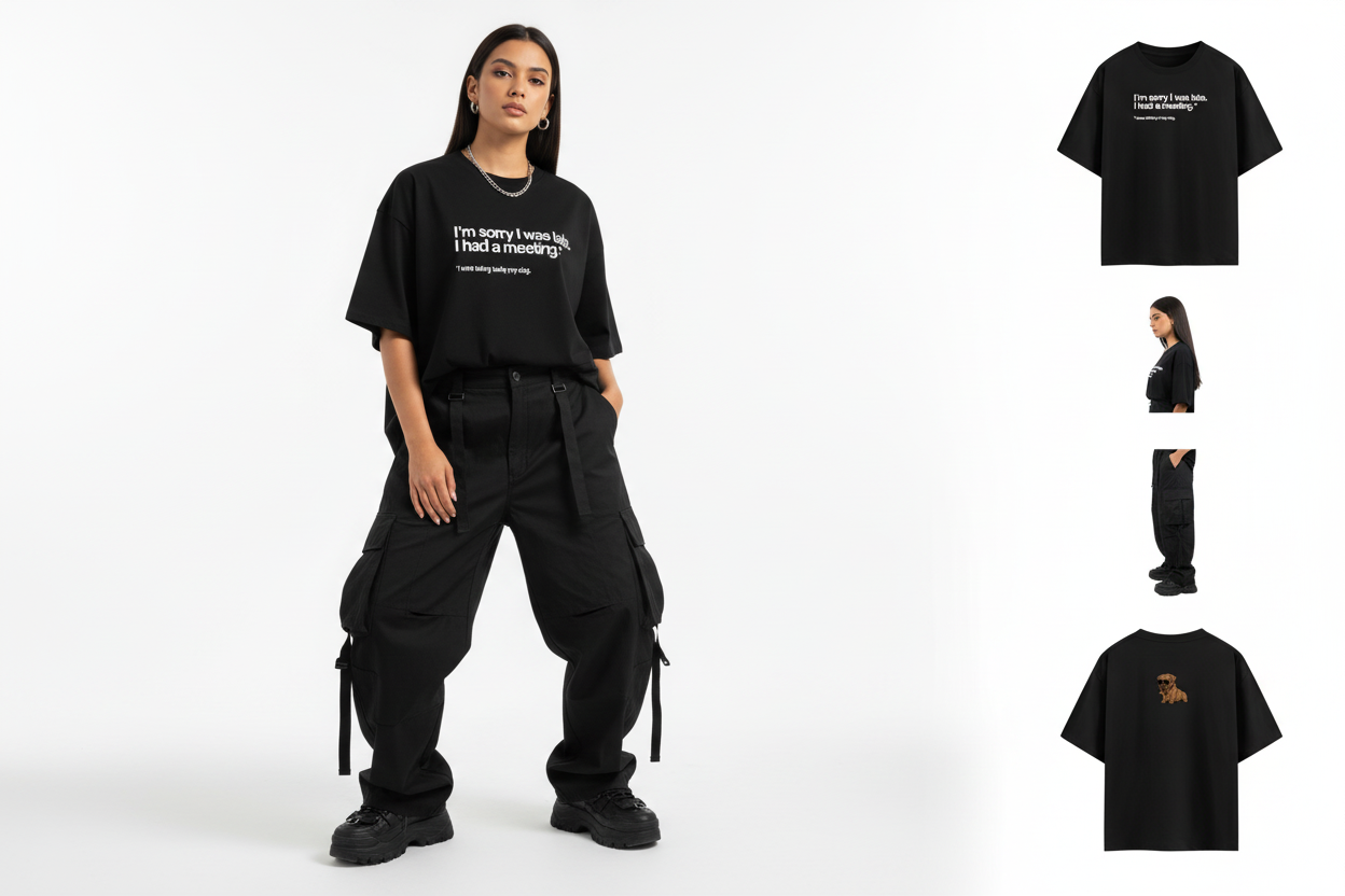 Women's Oversized Dog Meeting Tee