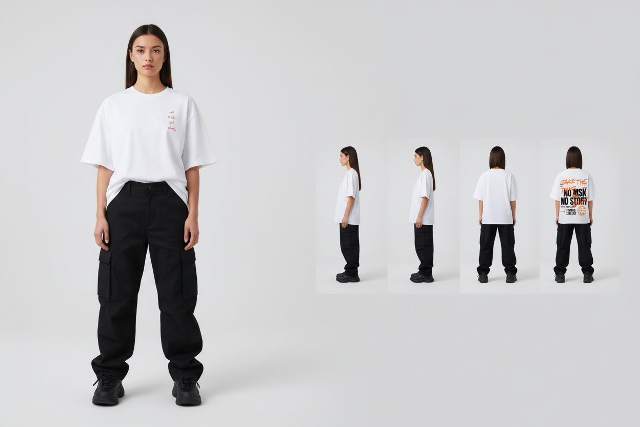 Women's Oversized No Risk No Story Tee